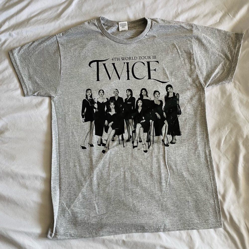 TWICE 4th World Tour T Shirt Grey Medium Merch